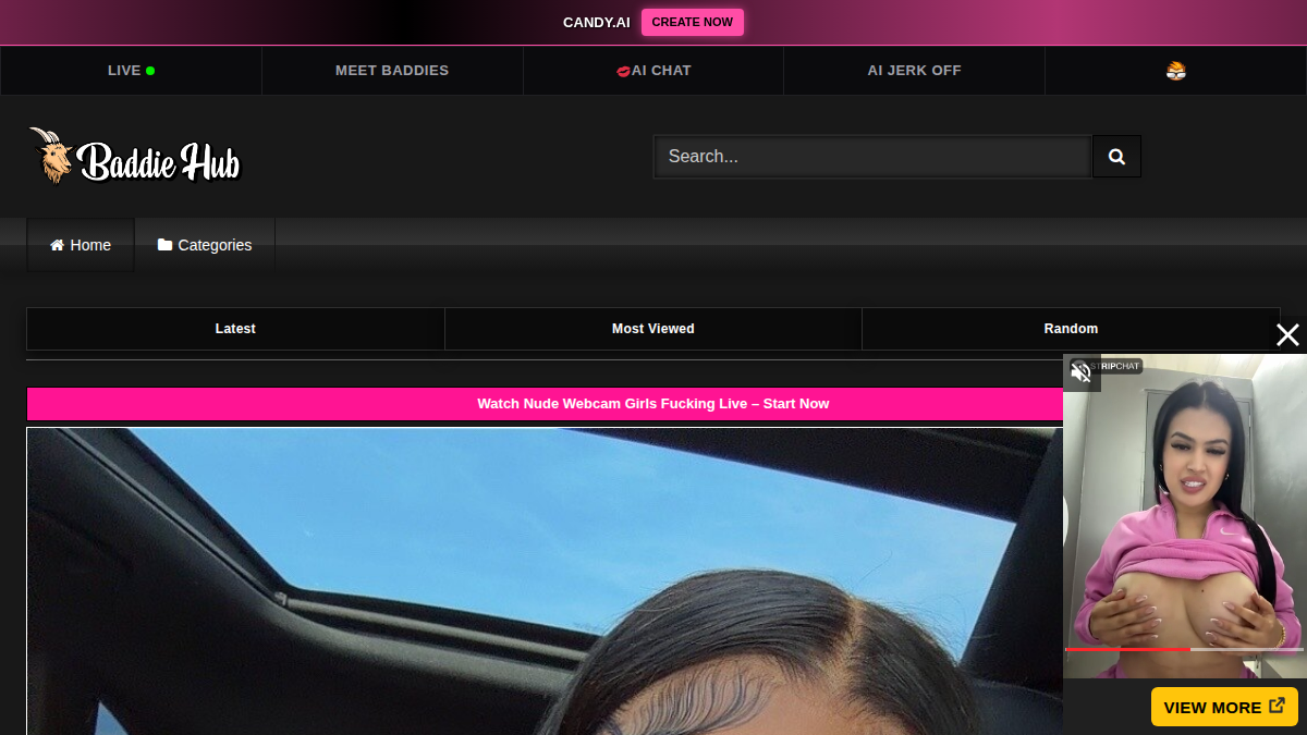 BaddieHub · -sivuston esikatselu