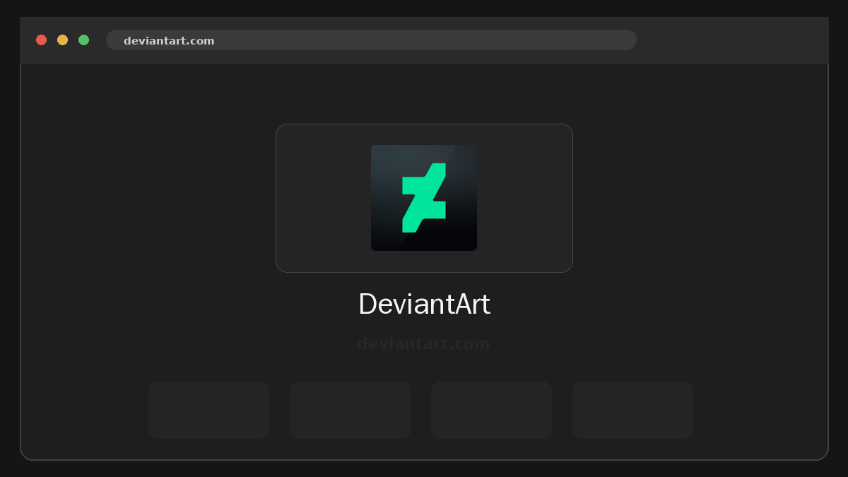 DeviantArt · -sivuston esikatselu