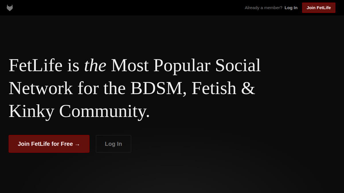 FetLife · -sivuston esikatselu