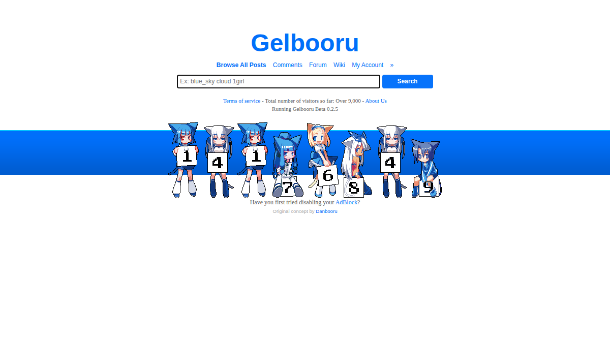 Gelbooru · -sivuston esikatselu