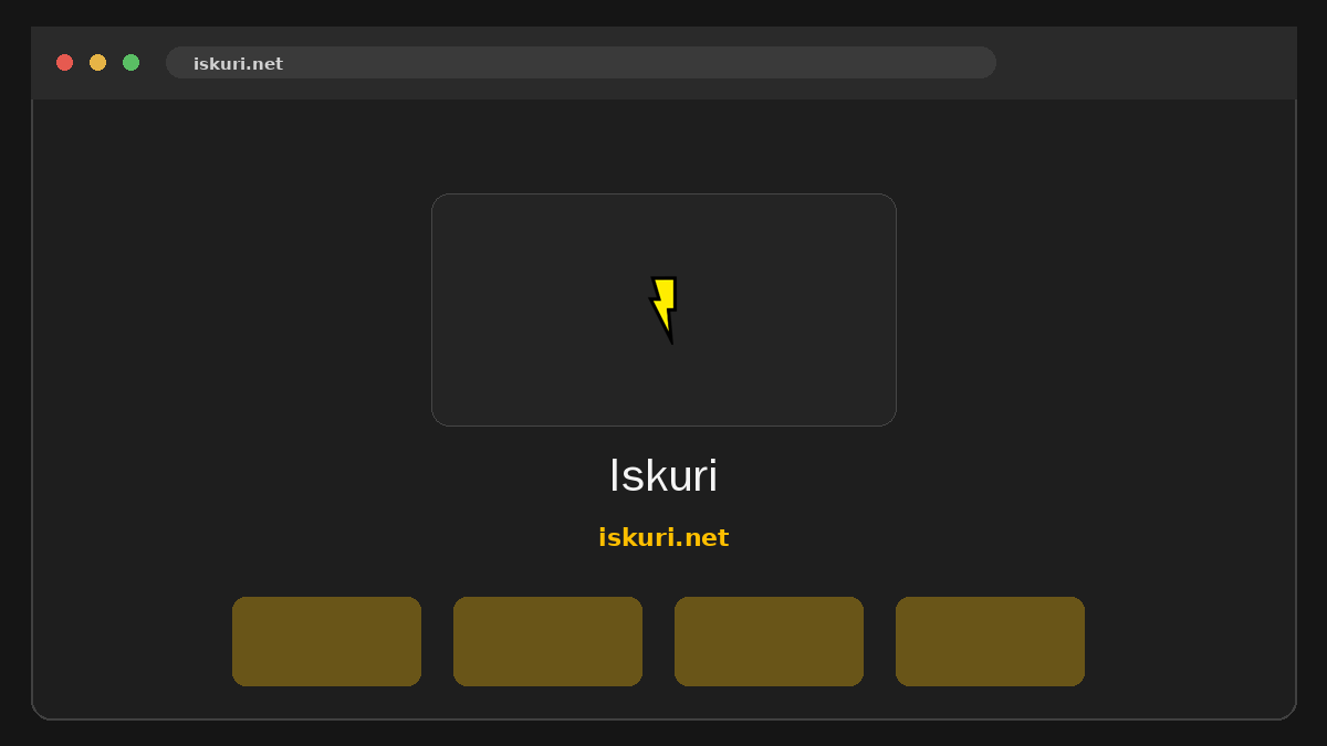 Iskuri · -sivuston esikatselu