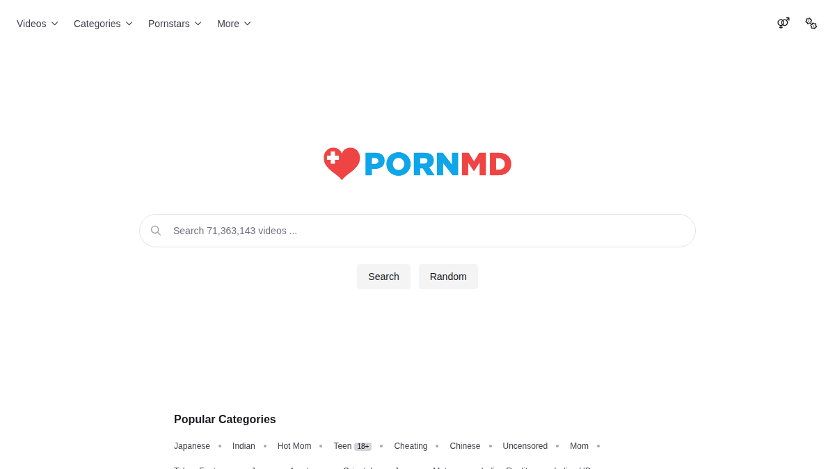 PornMD · -sivuston esikatselu