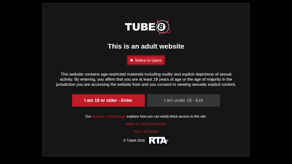 Tube8 · -sivuston esikatselu